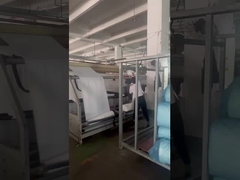 Filmowanie procesu produkcji w fabryce tkanin Jiarui Textile Company