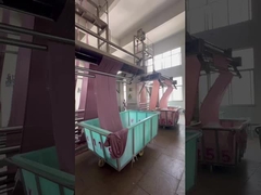 Filmowanie procesu produkcji w fabryce tkanin Jiarui Textile Company